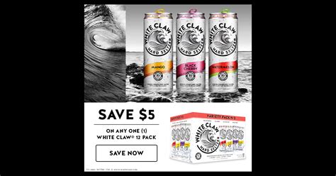 Mark Anthony Group makes White Claw Hard Seltzer, an alcoholic seltzer water drink. . White claw rebate